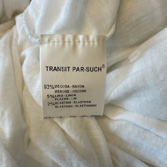 Transit Par-such white chiffon maxi skirt size medium - Picture 6 of 7